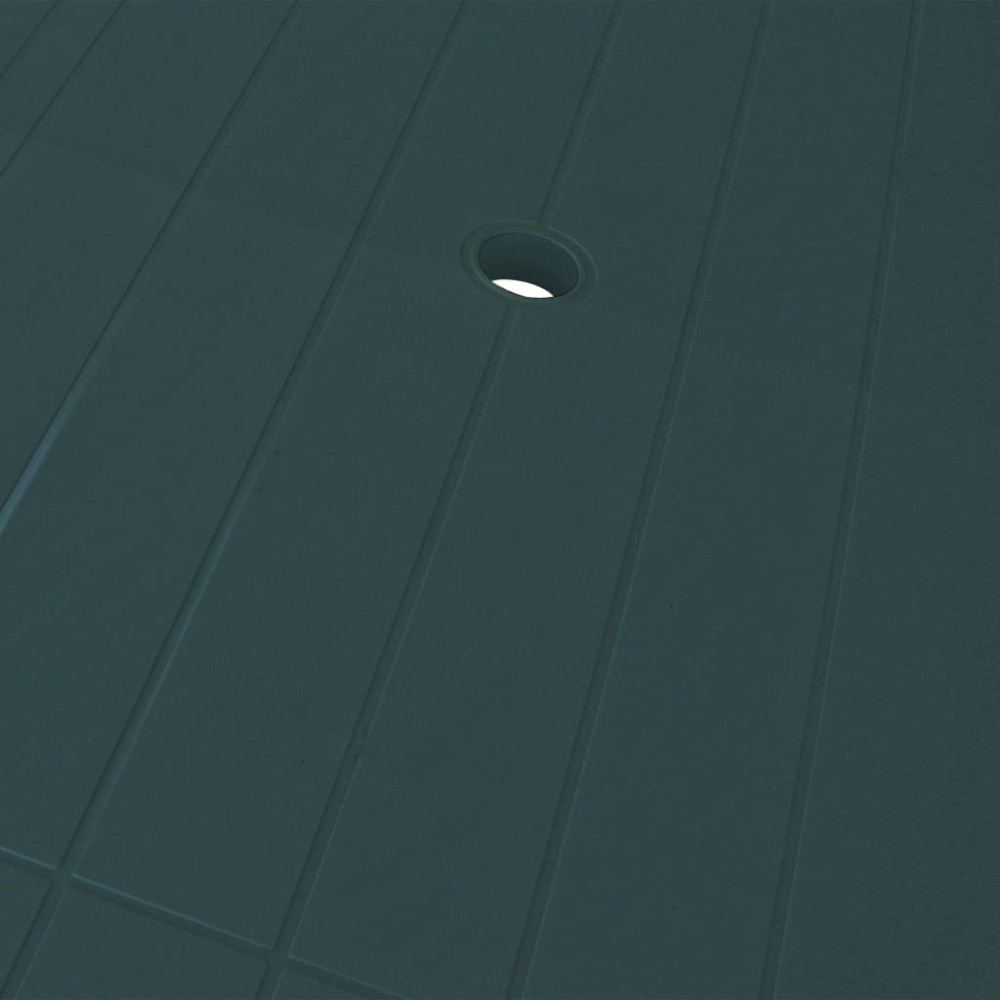 Produktbild för Trädgårdsbord grön 126x76x72 cm plast