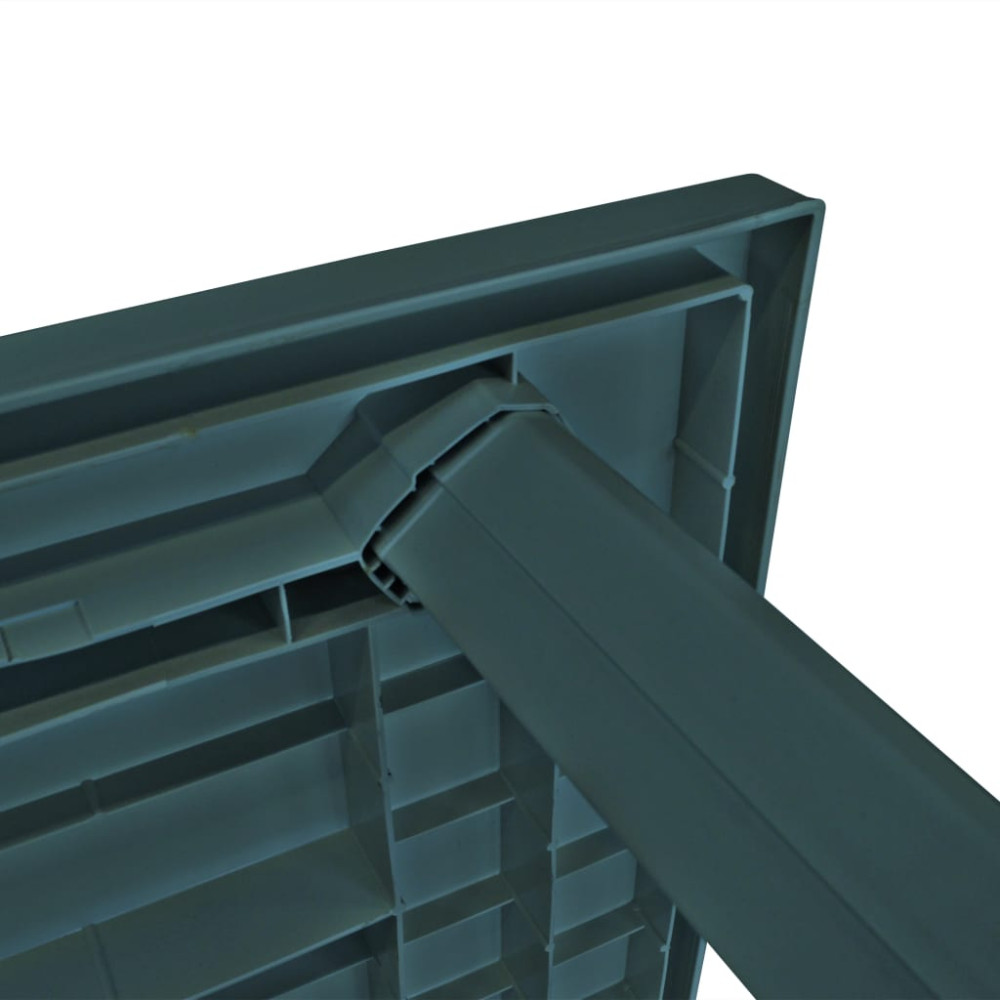 Produktbild för Trädgårdsbord grön 126x76x72 cm plast