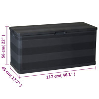 Miniatyr av produktbild för Dynbox 117x45x56 cm svart