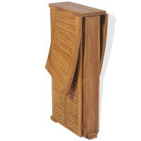 Produktbild för Hopfällbart barbord 155x53x105 cm massivt teakträ