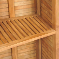 Produktbild för Hopfällbart barbord 155x53x105 cm massivt teakträ