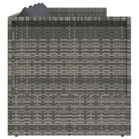 Produktbild för Solsäng 200x60 cm konstrotting grå