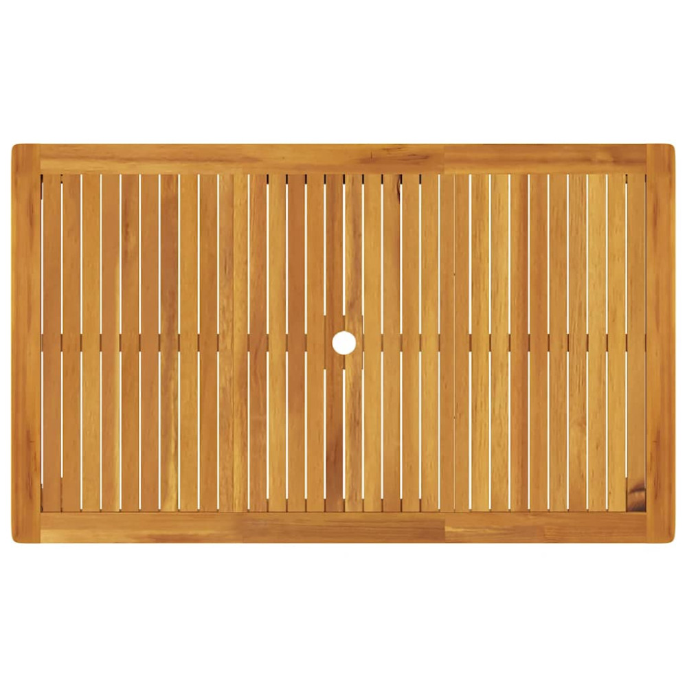 Produktbild för Trädgårdsbord 150x90x74 cm massivt akaciaträ