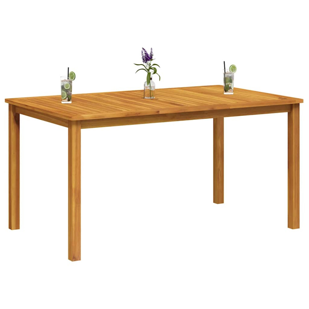 Produktbild för Trädgårdsbord 150x90x74 cm massivt akaciaträ