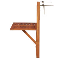 Miniatyr av produktbild för Hängande balkongbord 64,5x44x80 cm massivt akaciaträ