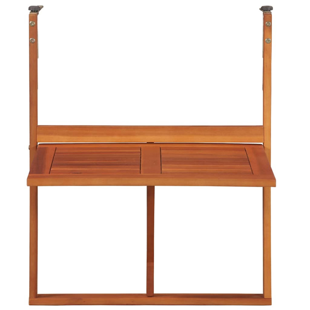 Produktbild för Hängande balkongbord 64,5x44x80 cm massivt akaciaträ