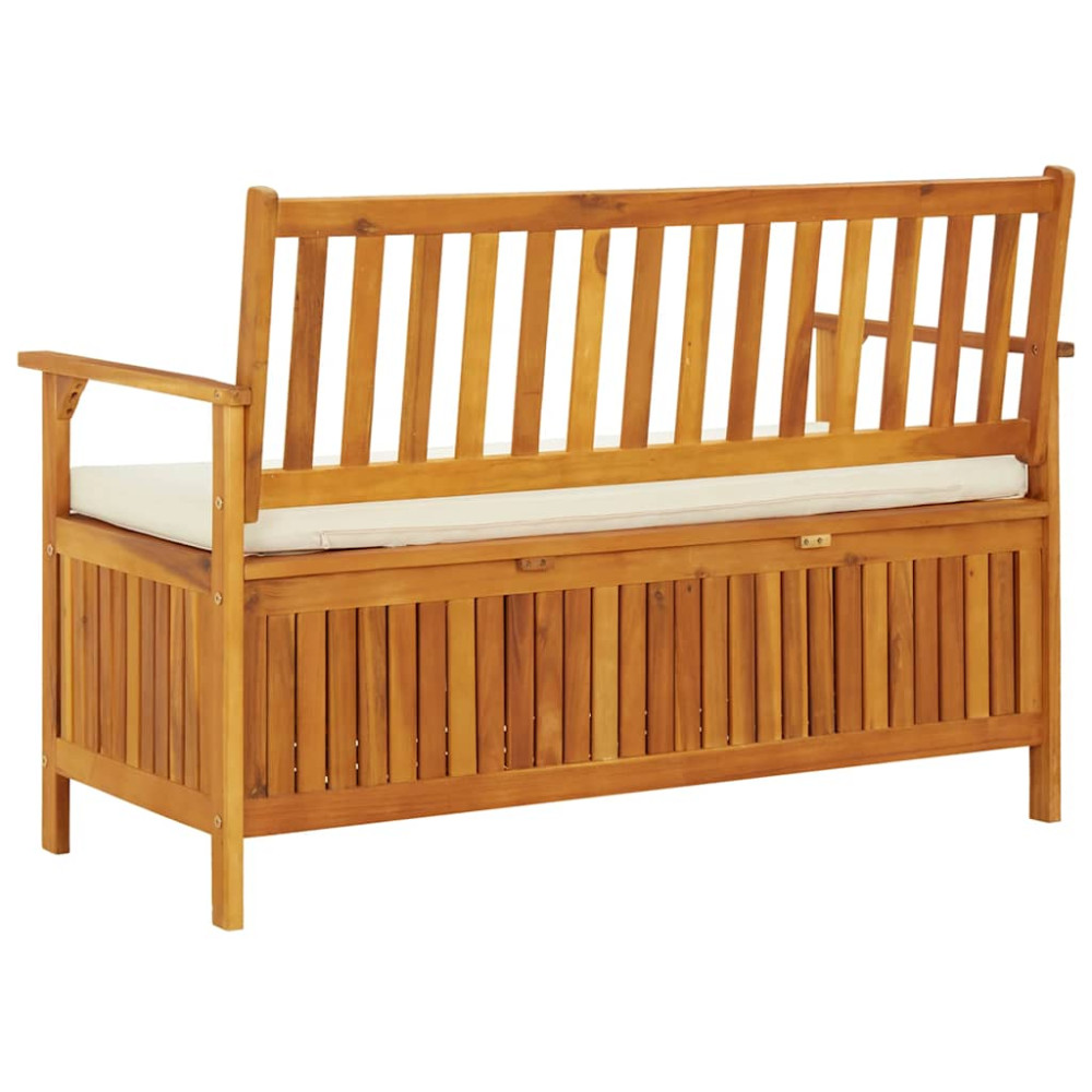 Produktbild för Förvaringsbänk för trädgården akaciaträ 120x63x84 cm