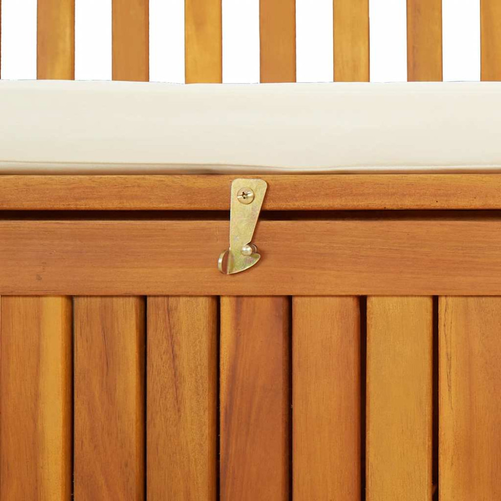 Produktbild för Förvaringsbänk för trädgården akaciaträ 120x63x84 cm