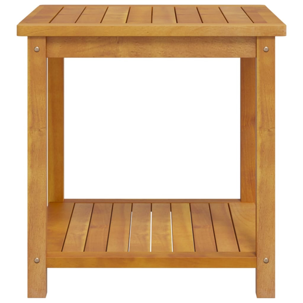 Produktbild för Sidobord massivt akaciaträ 45x45x45 cm