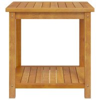 Produktbild för Sidobord massivt akaciaträ 45x45x45 cm