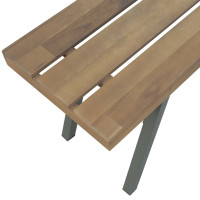 Produktbild för Trädgårdsbänk 120 cm massivt akaciaträ