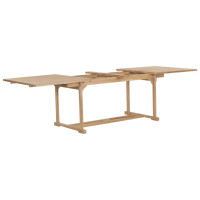 Produktbild för Trädgårdsbord utdragbart 180-280x100x75 cm massiv teak