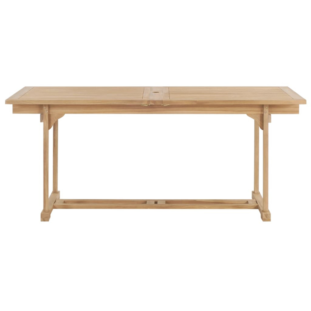 Produktbild för Trädgårdsbord utdragbart 180-280x100x75 cm massiv teak