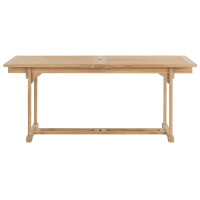 Produktbild för Trädgårdsbord utdragbart 180-280x100x75 cm massiv teak