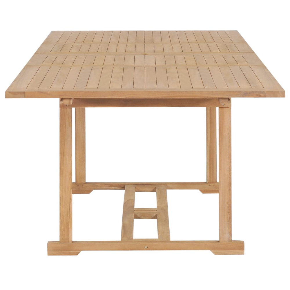 Produktbild för Trädgårdsbord utdragbart 180-280x100x75 cm massiv teak