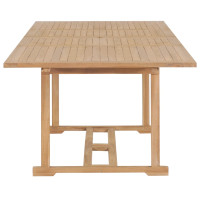 Produktbild för Trädgårdsbord utdragbart 180-280x100x75 cm massiv teak