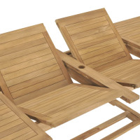 Produktbild för Trädgårdsbord utdragbart 180-280x100x75 cm massiv teak