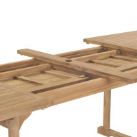 Produktbild för Trädgårdsbord utdragbart 180-280x100x75 cm massiv teak