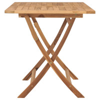 Produktbild för Hopfällbart trädgårdsbord 120x70x75 cm massivt teakträ