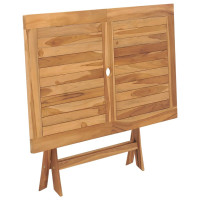 Produktbild för Hopfällbart trädgårdsbord 120x70x75 cm massivt teakträ