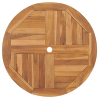 Produktbild för Hopfällbart trädgårdsbord 85x76 cm massiv teak