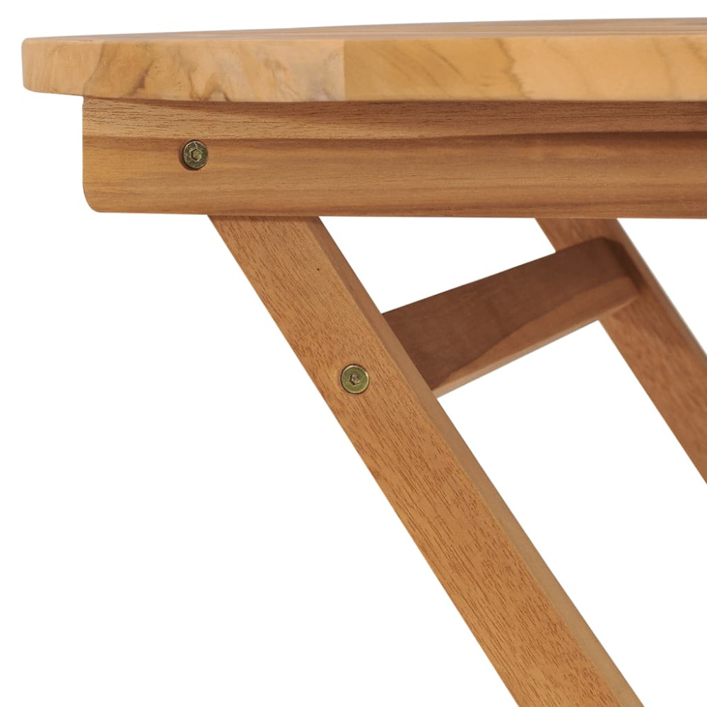 Produktbild för Hopfällbart trädgårdsbord 85x76 cm massiv teak