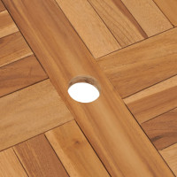 Produktbild för Hopfällbart trädgårdsbord 85x76 cm massiv teak