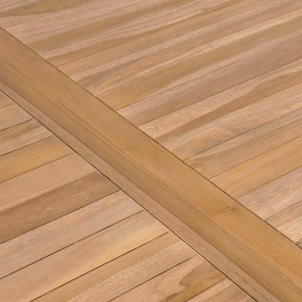 Produktbild för Trädgårdsbord 150x90x77 cm massiv teak