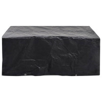 Produktbild för Överdrag för trädgårdsmöbler 8 öljetter 242x162x100 cm