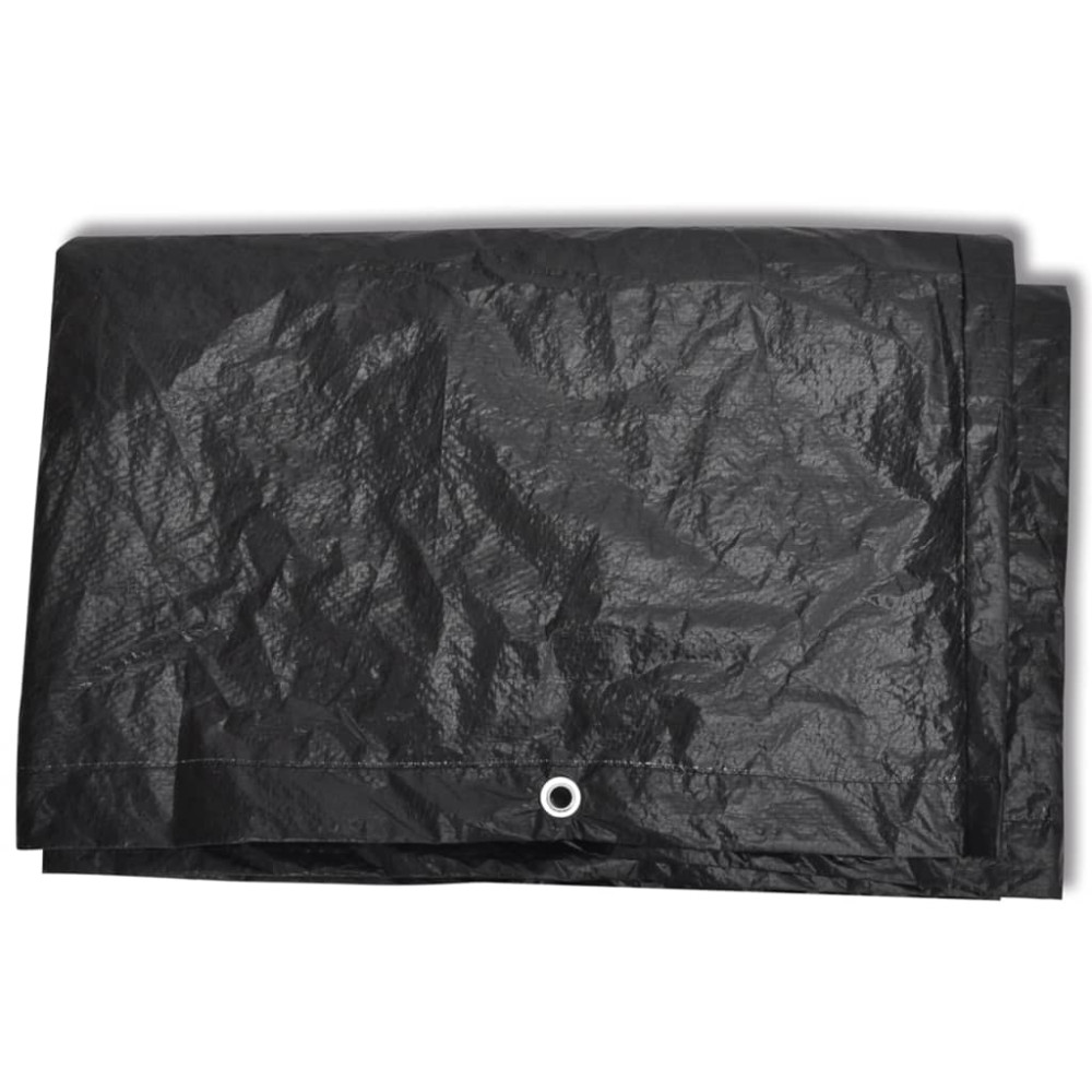 Produktbild för Överdrag för trädgårdsmöbler 8 öljetter 242x162x100 cm