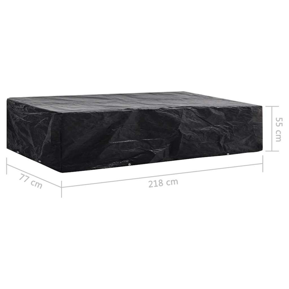 Produktbild för Överdrag för solsängar 8 öljetter 218x77x55 cm