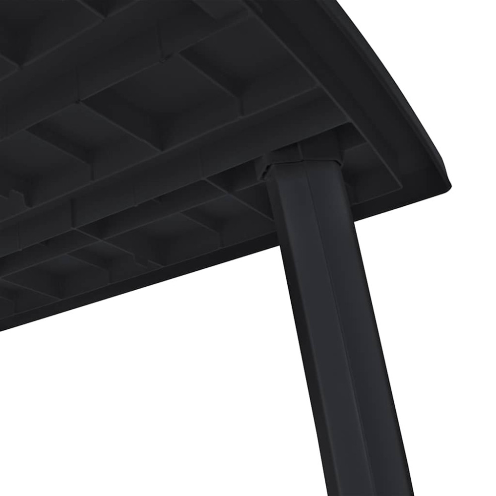 Produktbild för Trädgårdsbord antracit 216x90x72 cm plast
