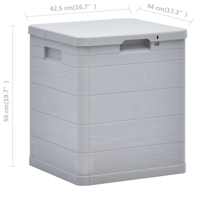 Produktbild för Dynbox 90 liter ljusgrå