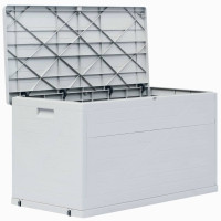 Miniatyr av produktbild för Dynbox 420 liter ljusgrå