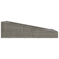 Produktbild för Solsäng grå 110x200 cm konstrotting