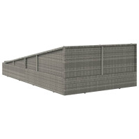 Produktbild för Solsäng grå 110x200 cm konstrotting