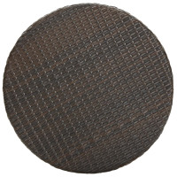 Produktbild för Trädgårdsbord brun 60,5x106 cm konstrotting
