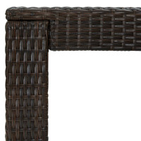 Produktbild för Barbord för trädgård brun 100x60,5x110,5 cm konstrotting