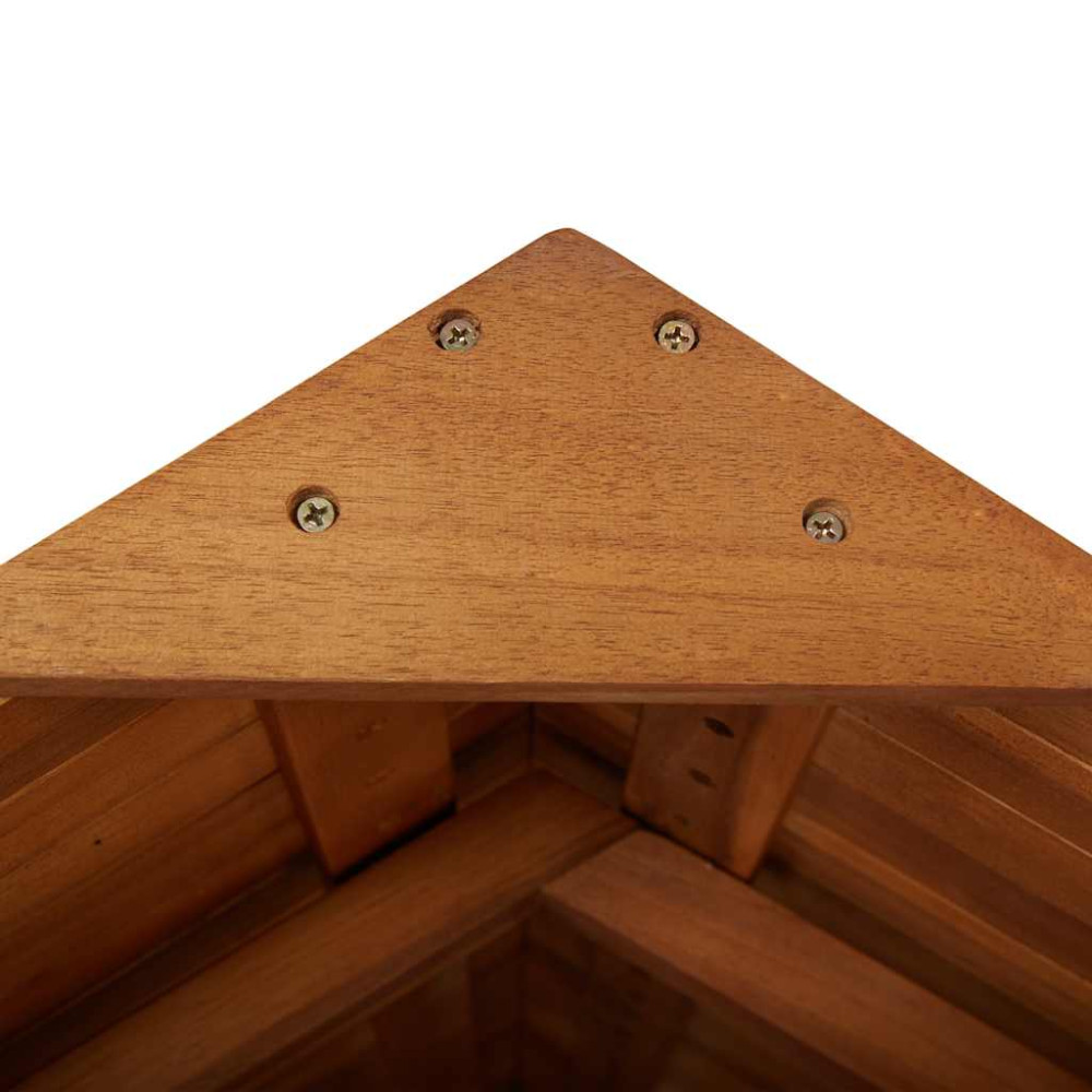 Produktbild för Barbord för trädgården med tak 113x106x217 cm massivt akaciaträ