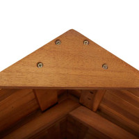 Produktbild för Barbord för trädgården med tak 113x106x217 cm massivt akaciaträ