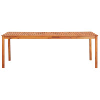 Produktbild för Trädgårdsbord 215x90x74 cm massivt akaciaträ