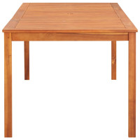 Produktbild för Trädgårdsbord 215x90x74 cm massivt akaciaträ