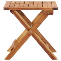 Produktbild för Hopfällbart trädgårdsbord 40x40x40 cm massivt akaciaträ