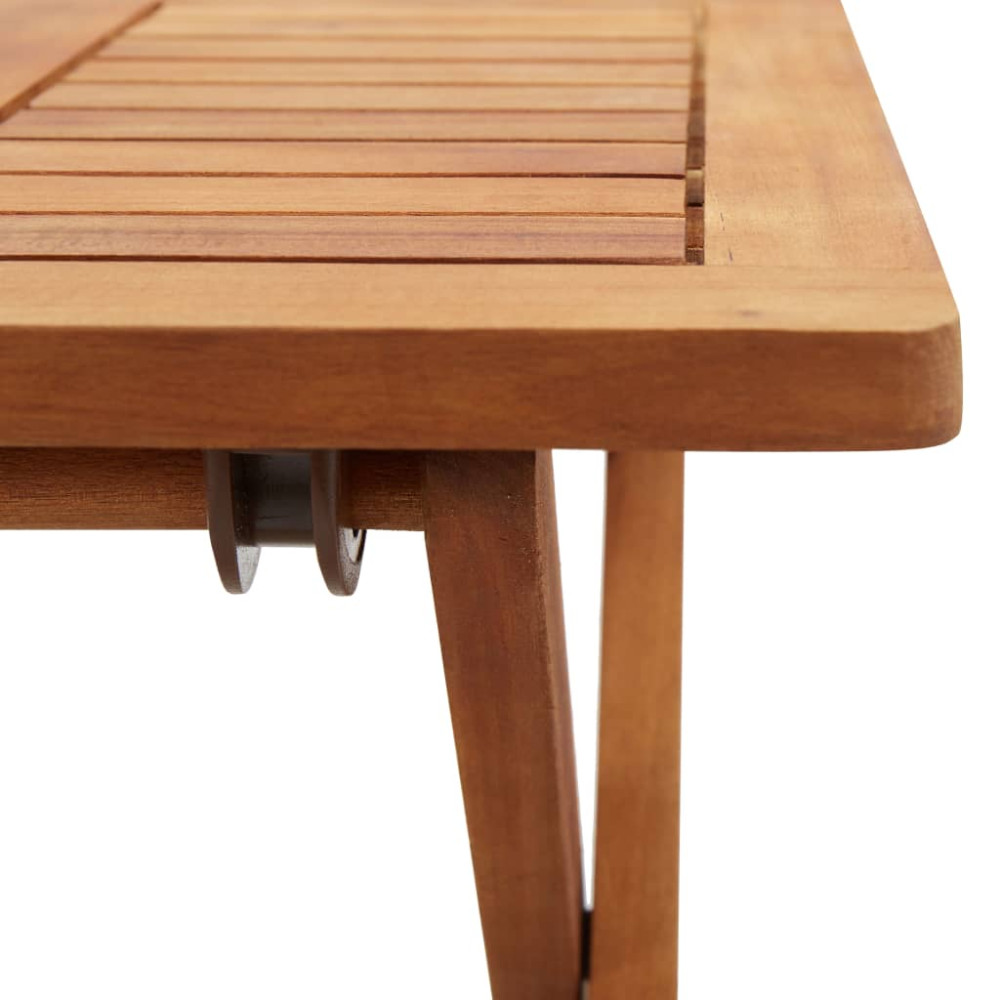 Produktbild för Hopfällbart trädgårdsbord 40x40x40 cm massivt akaciaträ