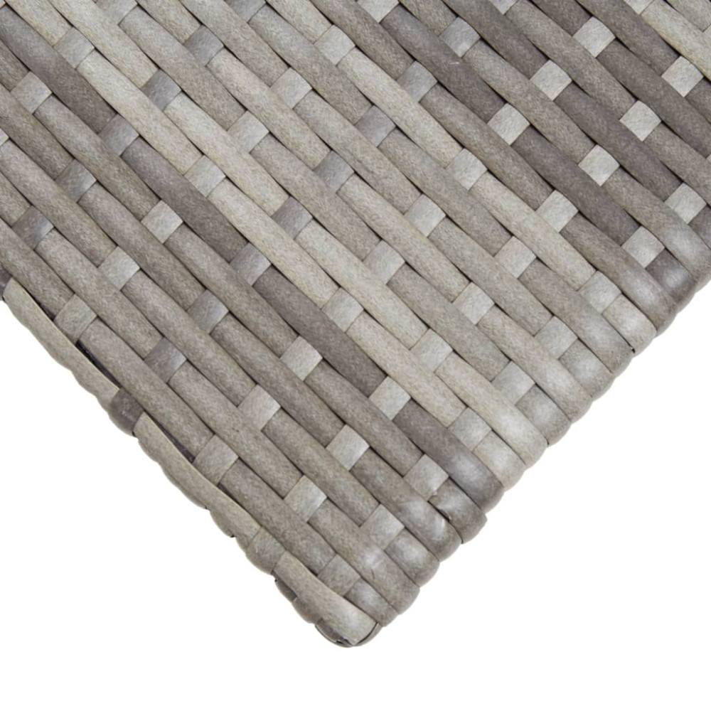Produktbild för Trädgårdsbord grå 50x50x47 cm konstrotting