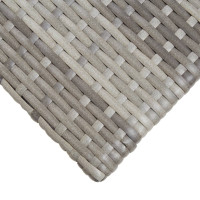Produktbild för Trädgårdsbord grå 50x50x47 cm konstrotting