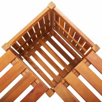 Produktbild för Hörnbänk med odlingslåda 117x117x40 cm massivt akaciaträ