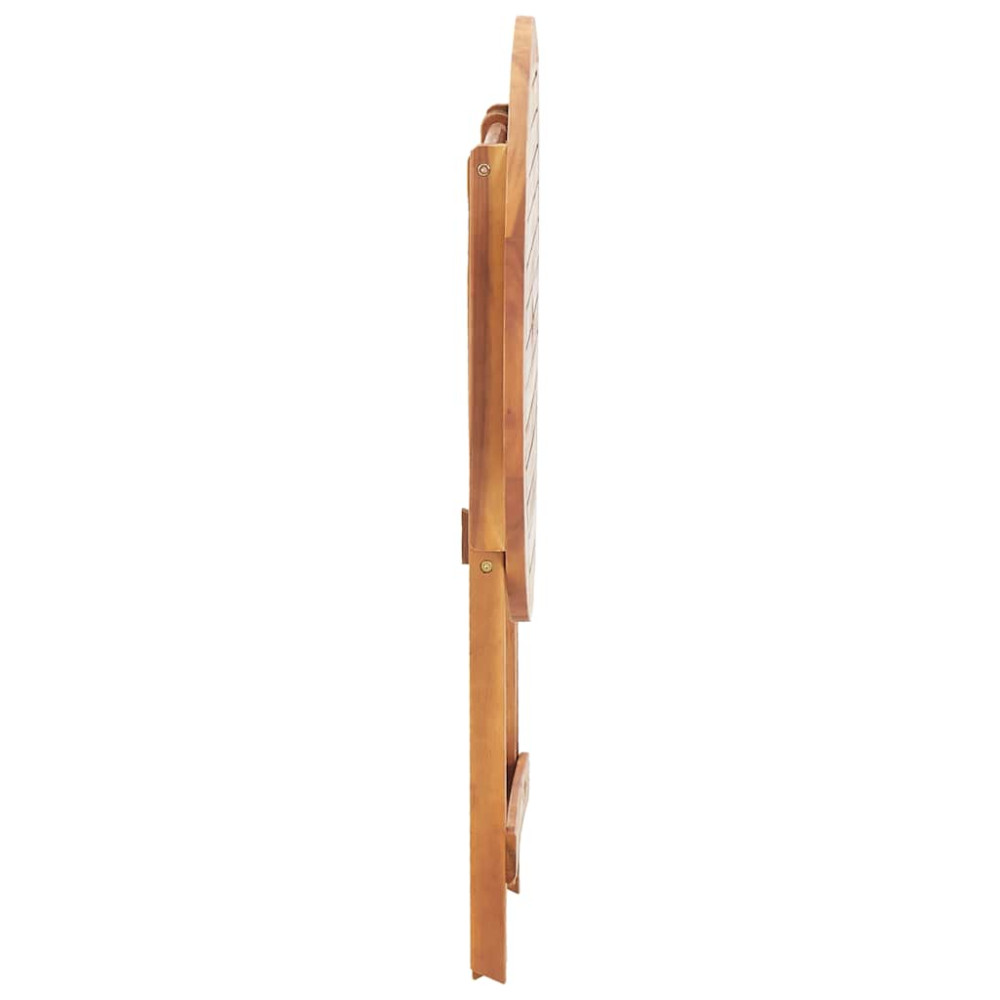 Produktbild för Hopfällbart trädgårdsbord 60x75 cm massivt akaciaträ