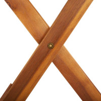 Produktbild för Hopfällbart trädgårdsbord 60x75 cm massivt akaciaträ