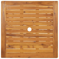 Produktbild för Hopfällbart trädgårdsbord 70x70x75 cm massivt akaciaträ